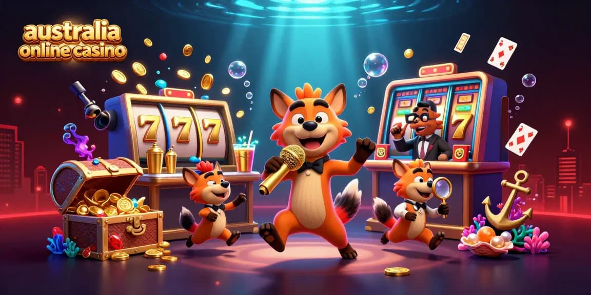 Experience the vibrant action at the australia online casino with hyenas in a comedy show.