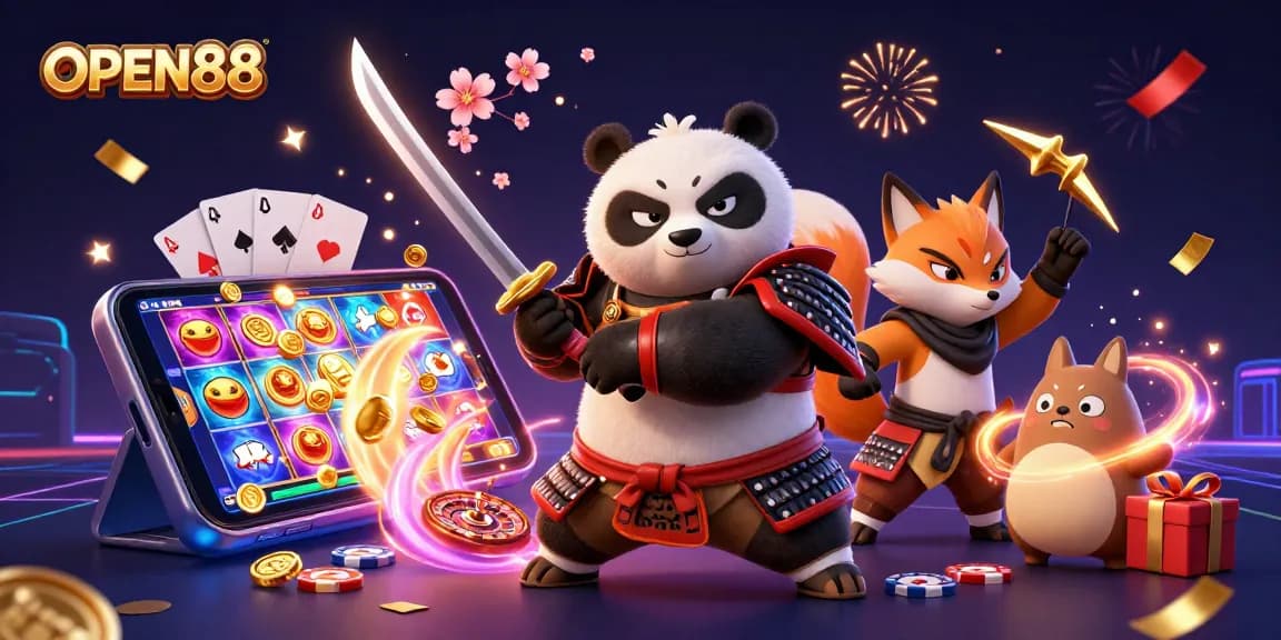 Join the action at OPEN88 with immersive gaming and winning opportunities featuring vibrant 3D characters.