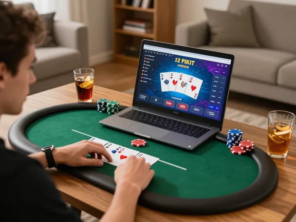 Experience thrilling gameplay on luck8com during an at-home poker night with friends