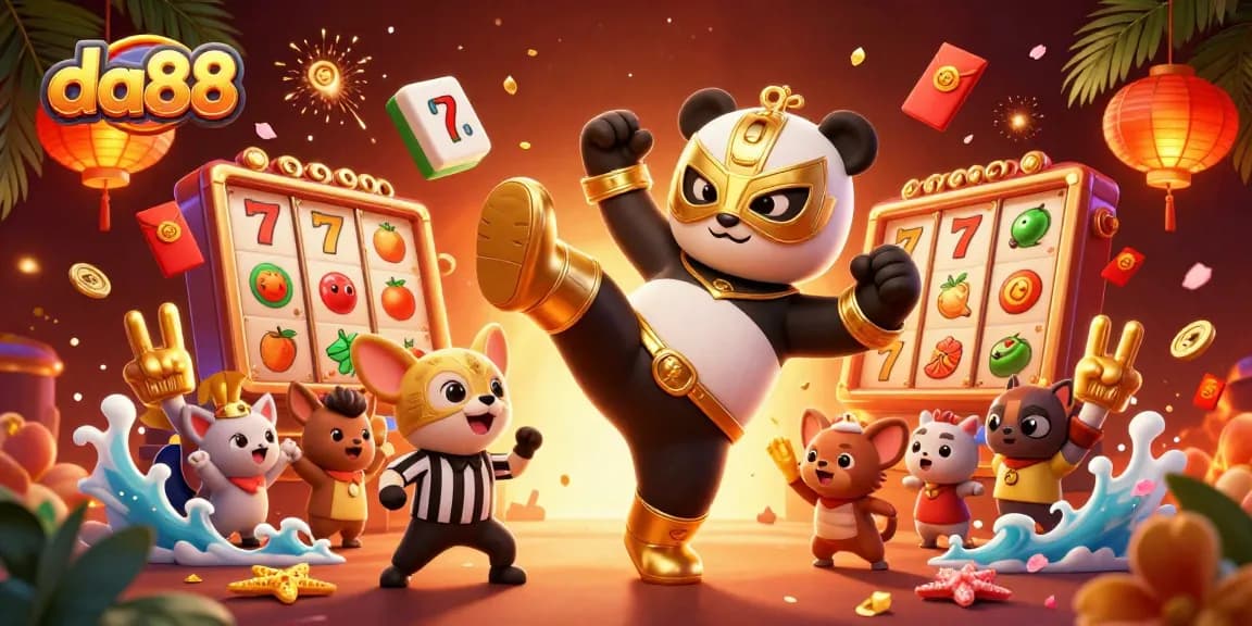 Experience the thrill of da88 with a dynamic 3D scene of action-packed casino fun.