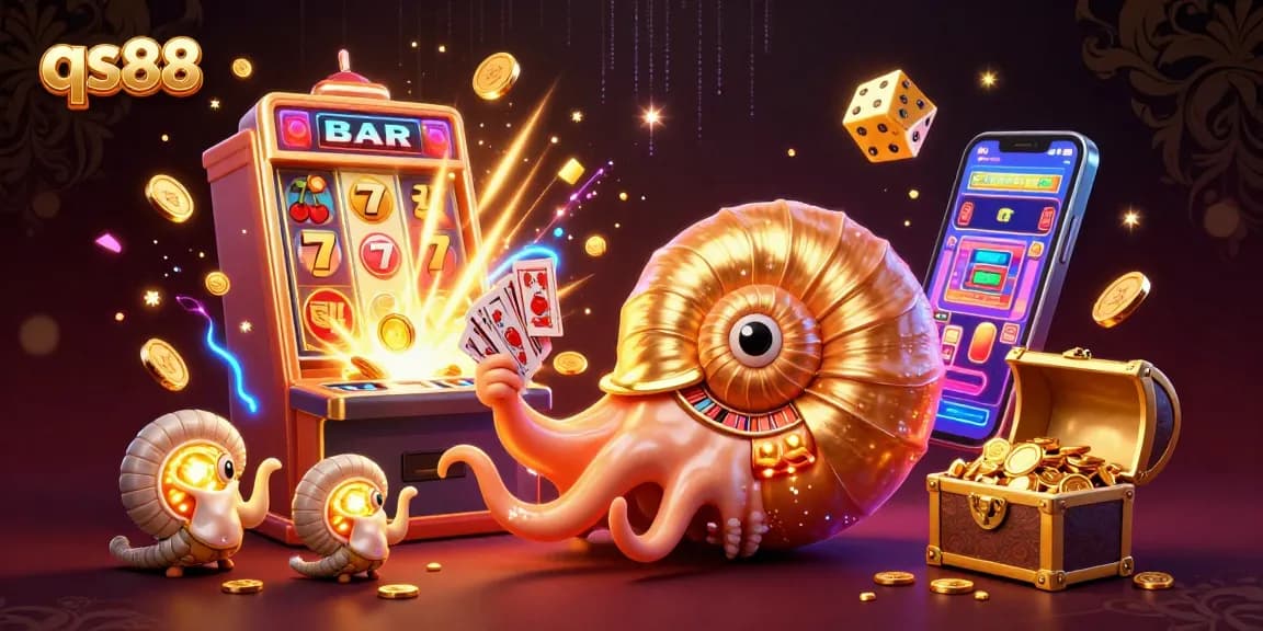 Experience thrilling gameplay with qs88 featuring an ancient nautilus and captivating casino elements.