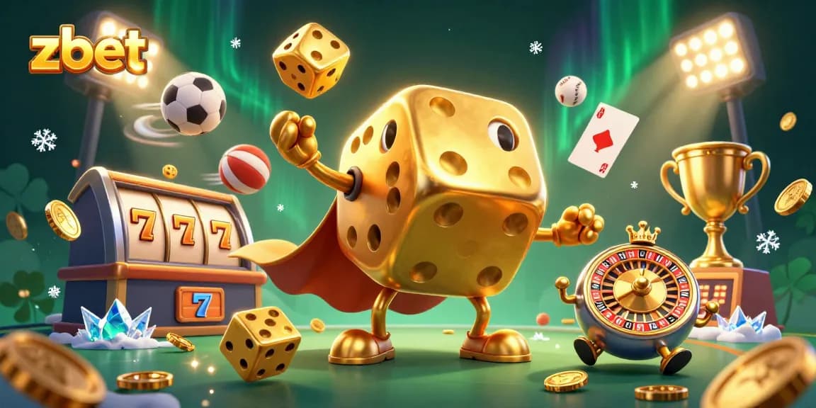 Engage with zbet through vibrant 3D casino art showcasing dynamic gaming elements.