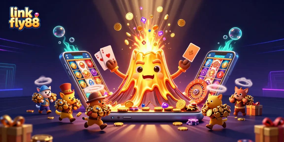 Unleash fortune at link fly88 with a thrilling eruption of treasure from a golden volcano.