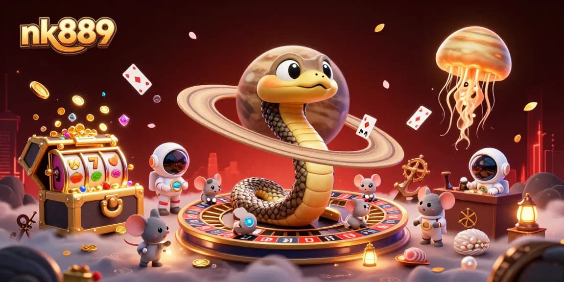Place bets with nk889 in a cosmic casino filled with vibrant game elements and engaging atmosphere