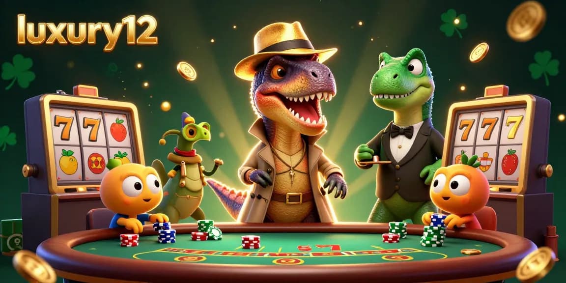 Watch the luxury12 velociraptor card counter at a blackjack table amidst a lively casino scene.