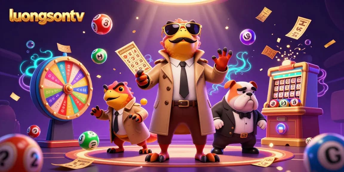 luongsontv entertains with gaming dynamics among three raptors in a trench coat at a VIP casino