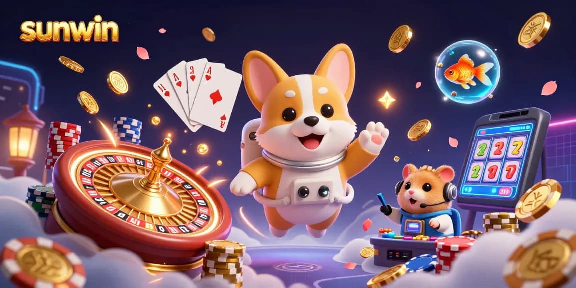 Experience exciting gameplay at sunwin with vibrant characters and immersive casino atmosphere.