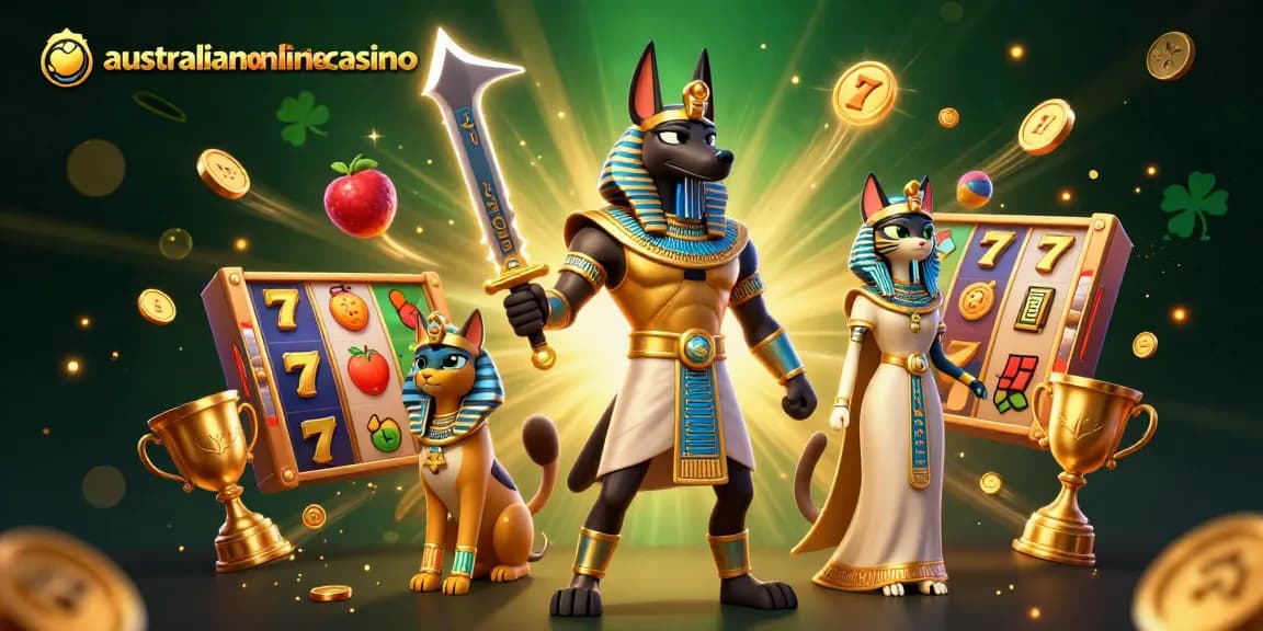 Spin to win at australianonlinecasino while enjoying vivid dynamic visuals and vibrant slot game elements.