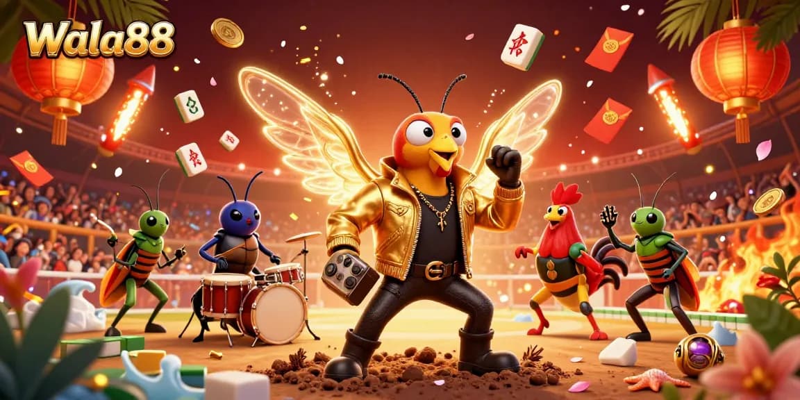 Experience the thrill of cockfighting with Wala88's vibrant and dynamic scene, showcasing live matches and entertainment.