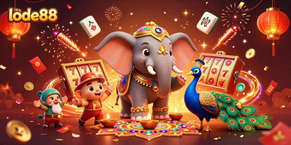 Experience the thrill of lode88 with vibrant slot game visuals and energetic characters.