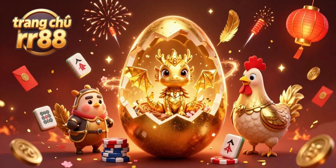 Engage with the vibrant world of online gambling at trang chủ rr88 as golden dragon-themed elements surround poker chips.