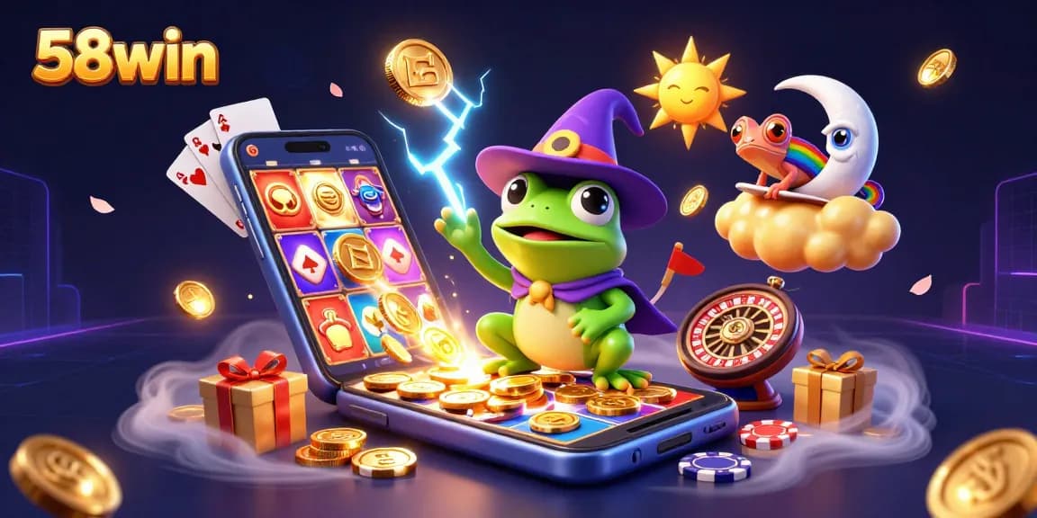 Experience thrilling fun at 58win with golden coins and dynamic game elements in action.