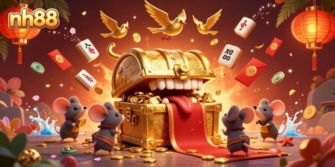 Spin the reels at nh88 while enjoying 3D treasures and vibrant casino gaming elements.