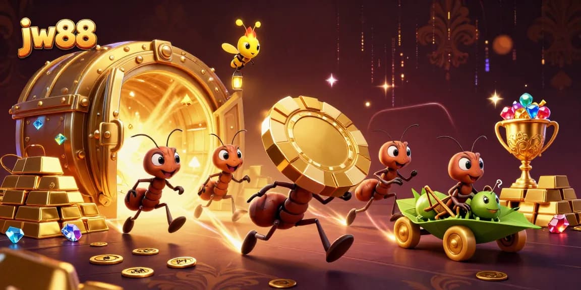 Experience the thrill of winning big with jw88 as ants execute an ultimate casino heist!