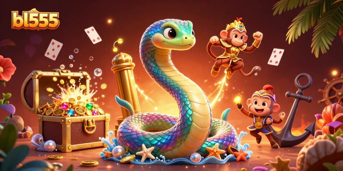 Experience exciting gameplay at bl555 with vibrant graphics and engaging themes in this dynamic illustration.