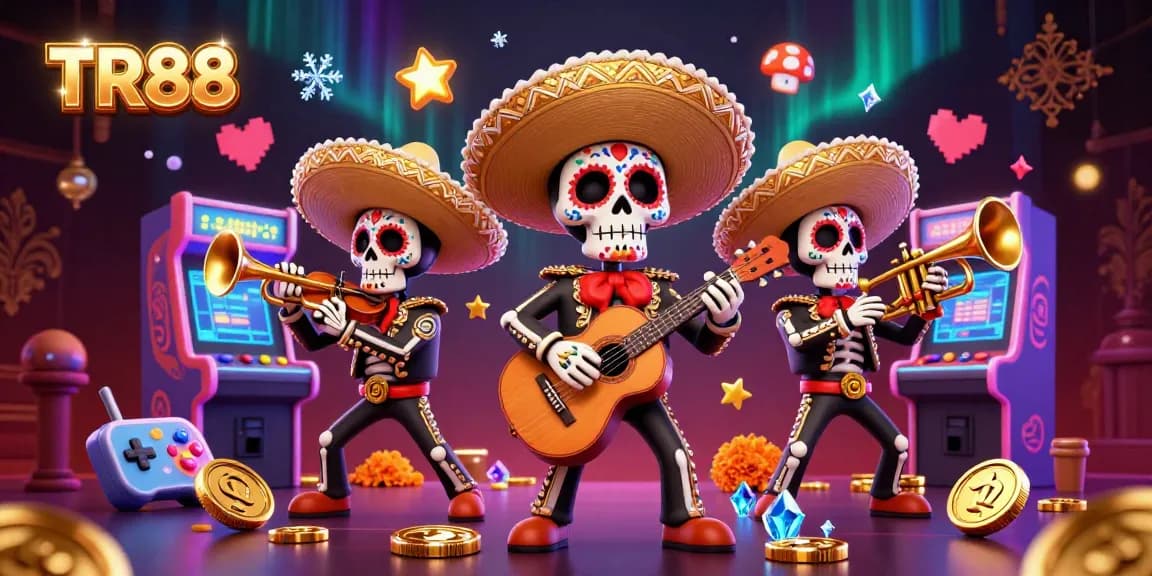 Engage in exhilarating gameplay at TR88 with vibrant 3D casino characters and elements.