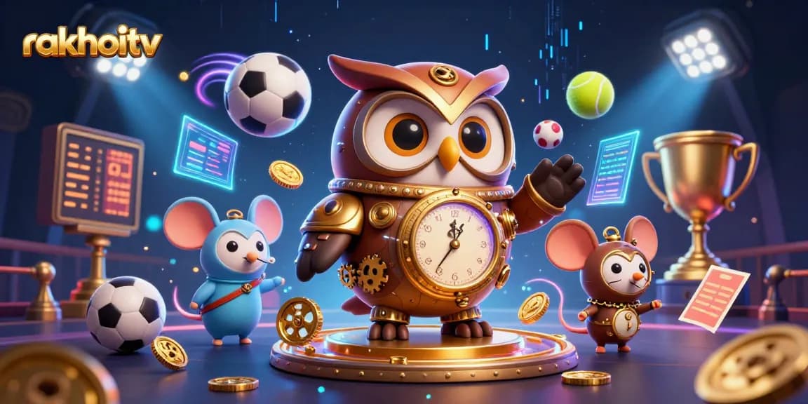 Experience thrilling sports betting with rakhoitv’s dynamic 3D casino illustration filled with excitement.