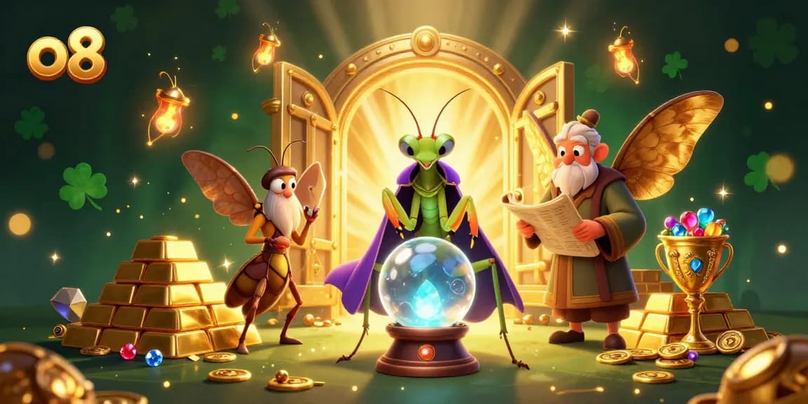 Engage with the mystical world of online gaming at o8 with vibrant characters and sparkling treasures.