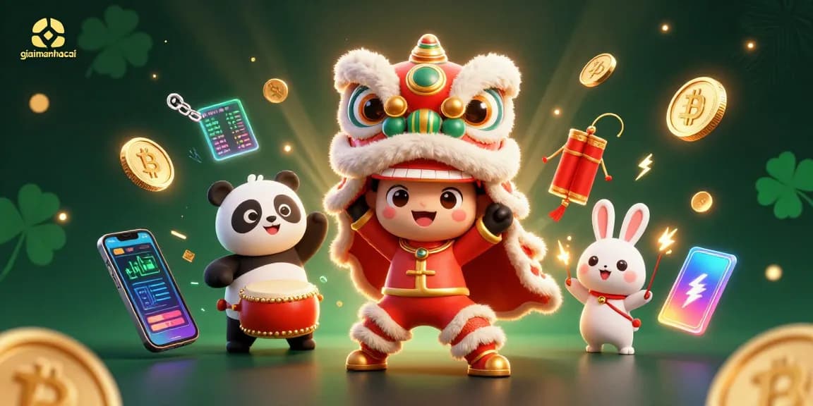 Experience winning strategies with giaimanhacai through vibrant gaming illustrations showcasing excitement and rewards.