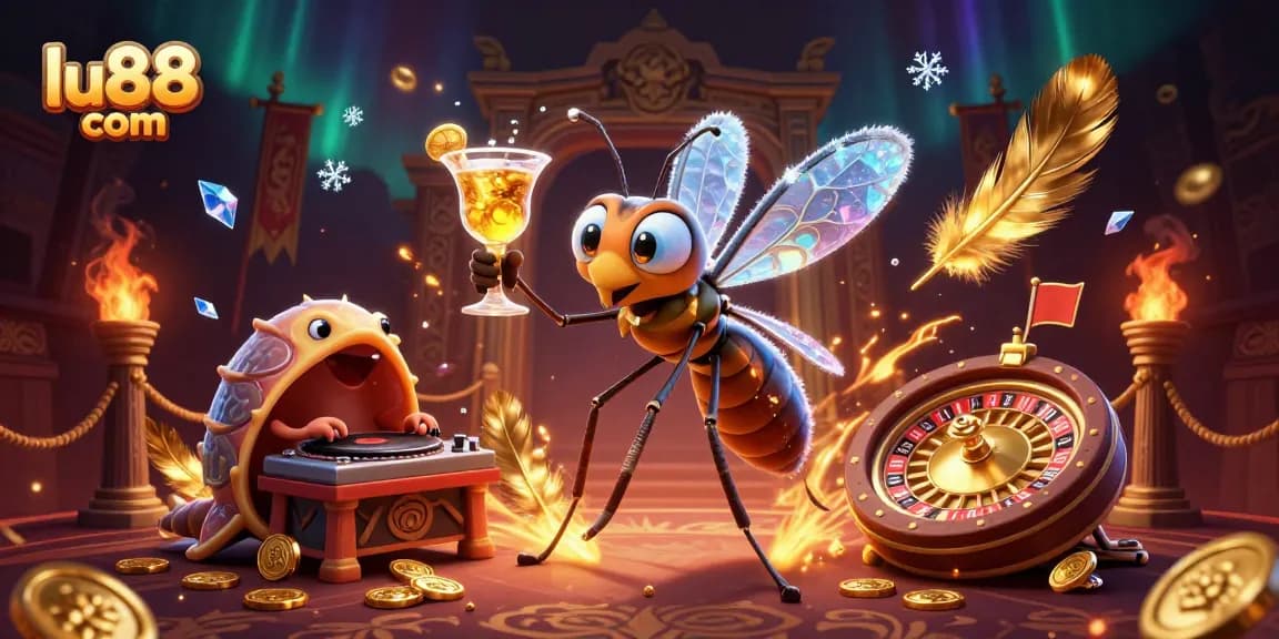 Experience the excitement at lu88 com with vibrant casino characters and dynamic gaming elements.