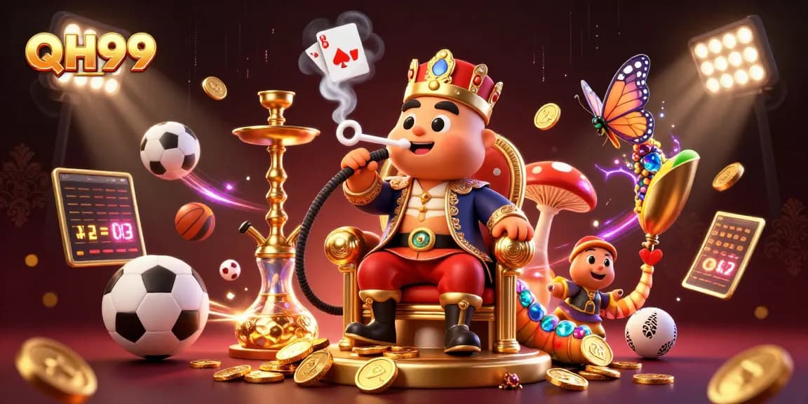 Experience exhilarating gaming action at QH99 with vibrant visuals and dynamic casino elements.