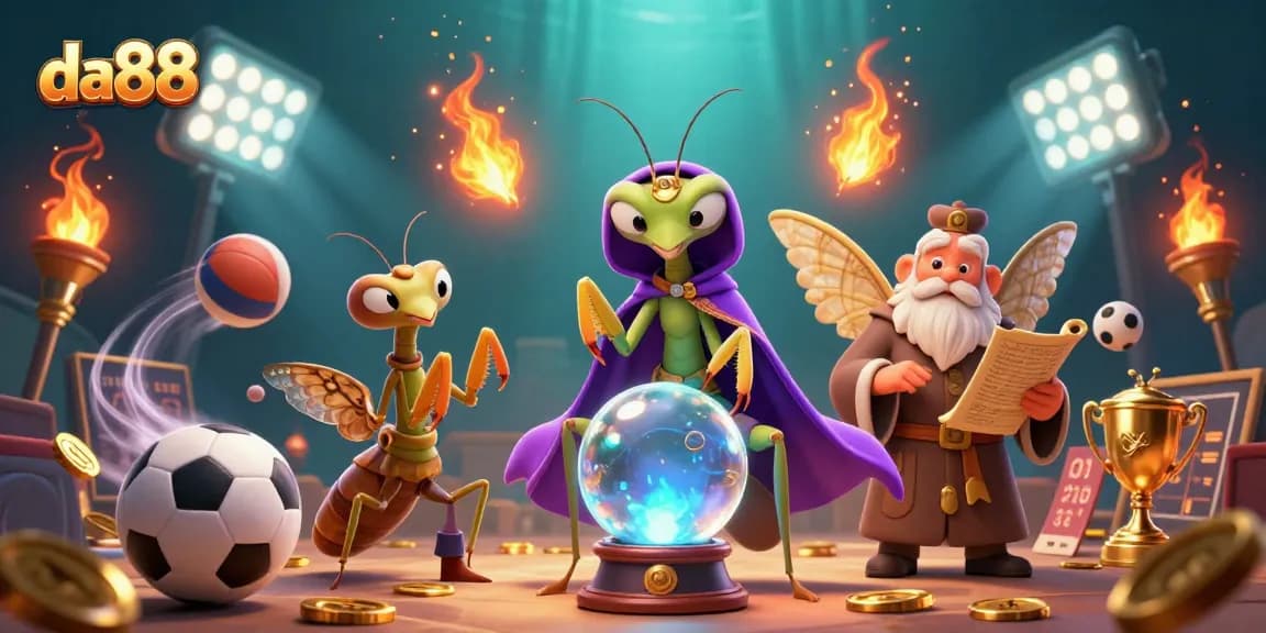 Engage with da88 by exploring unique betting strategies and sports elements in this vibrant illustration.