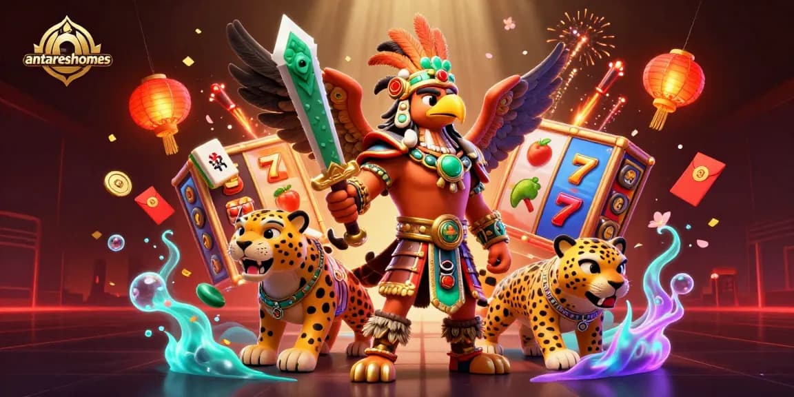 Experience thrilling wins at antareshomes with dynamic slot reels and vibrant gaming elements.