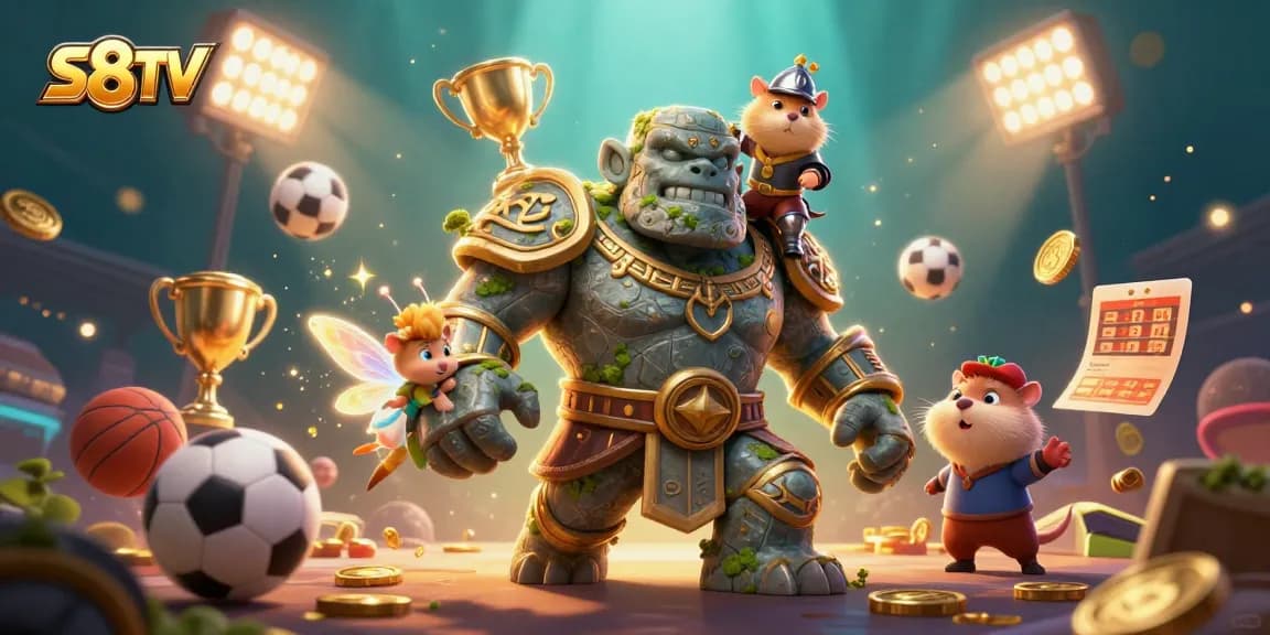 S8TV presents an exciting sports betting scene with dynamic characters and vivid game elements.
