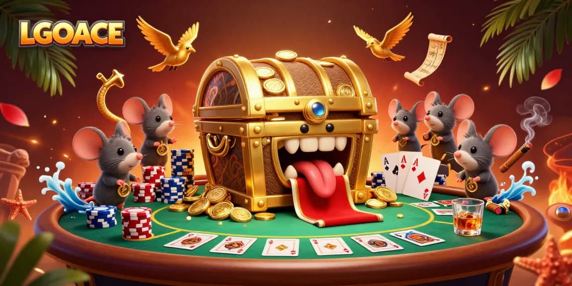 LGOACE offers a thrilling digital casino experience with adventurous characters and poker elements.