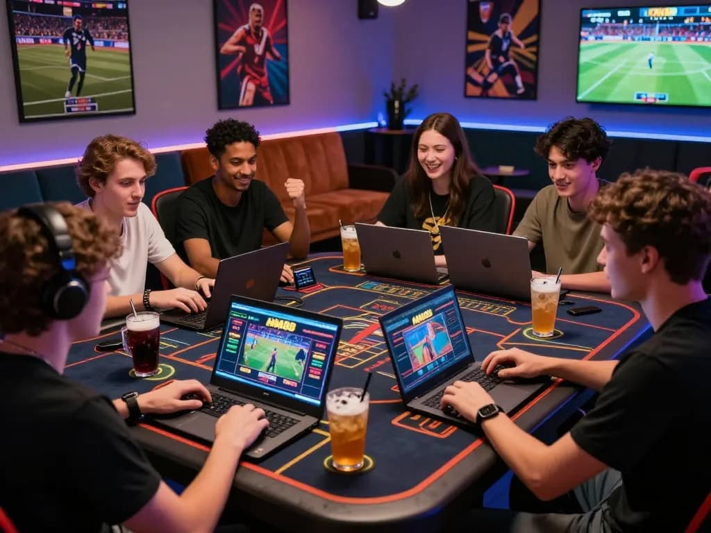 Friends enjoying a thrilling betting experience at MM88 online gaming table.