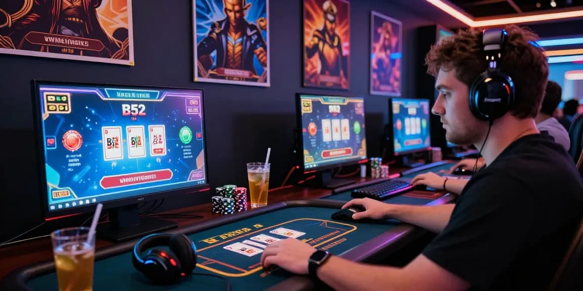 Trải nghiệm chơi game B52 tại sòng bài online hiện đại với không gian năng động.