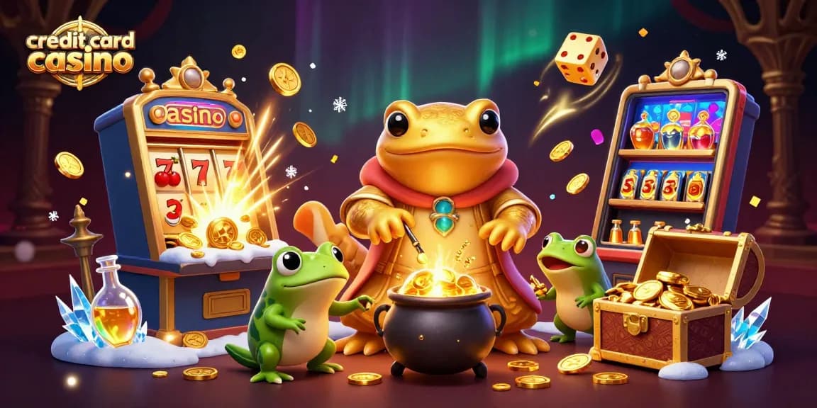 Experience the excitement of a credit card casino with vibrant 3D characters and animated gaming elements.