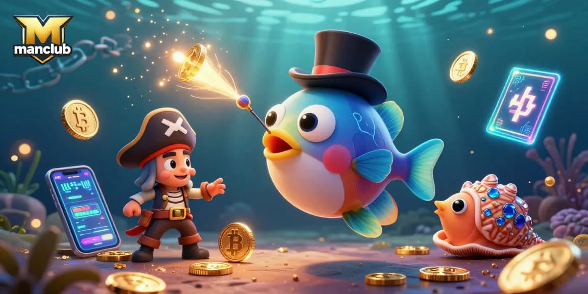Join manclub for thrilling slot games and crypto winnings in an engaging underwater casino.
