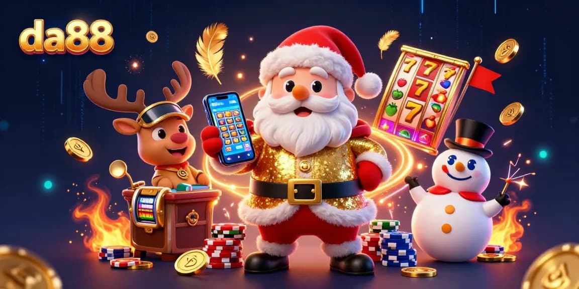 Bet big with da88 at inspired jackpot slots, featuring Santa and festive casino elements!