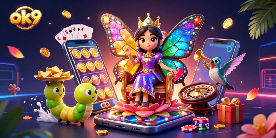 Experience exciting gameplay at ok9 with vibrant characters and dynamic casino elements.