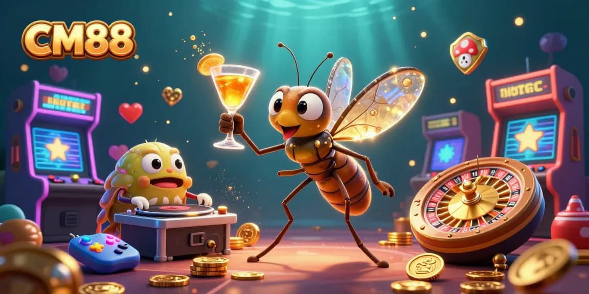 Engage in thrilling play at CM88 with a dynamic casino mascot scene utilizing exciting visuals