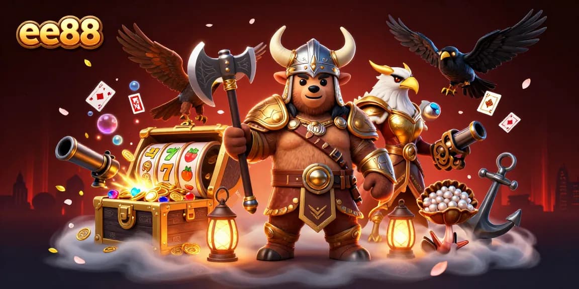 Experience thrilling casino action with ee88 featuring vibrant characters and dynamic gaming elements.