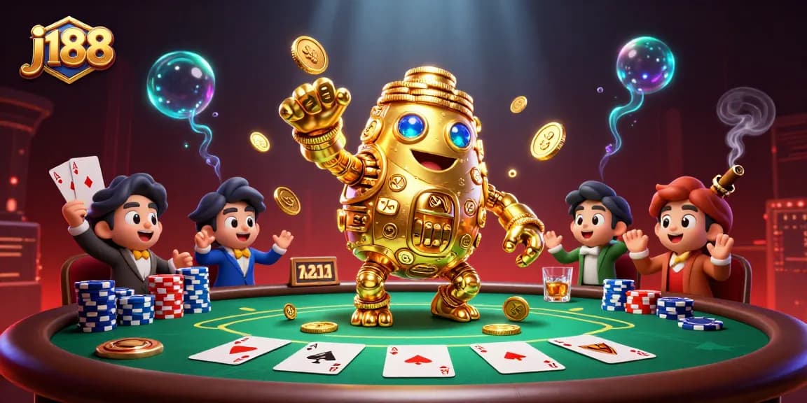 Spin the jackpot reels at j188 with ancient golden golem and exciting poker elements.