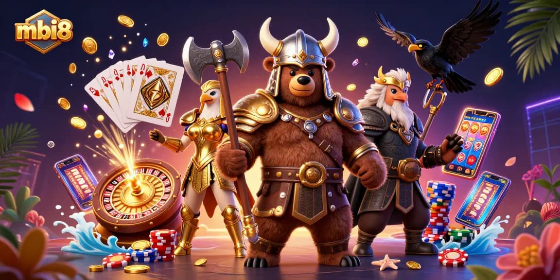 Experience thrilling wins at mbi8 with vibrant characters and dazzling casino elements.