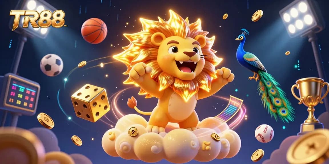 Experience exciting sports betting action at TR88 with vibrant, dynamic casino elements.