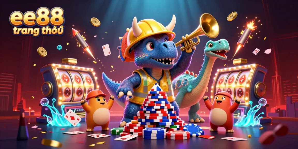 Experience exciting gameplay at ee88 trang chủ with thrilling slot machines and festive casino elements.