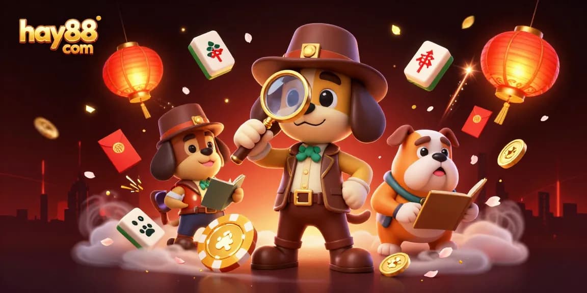 Engage with hay88 com's dynamic poker scene led by a detective bloodhound and Watson bulldog.