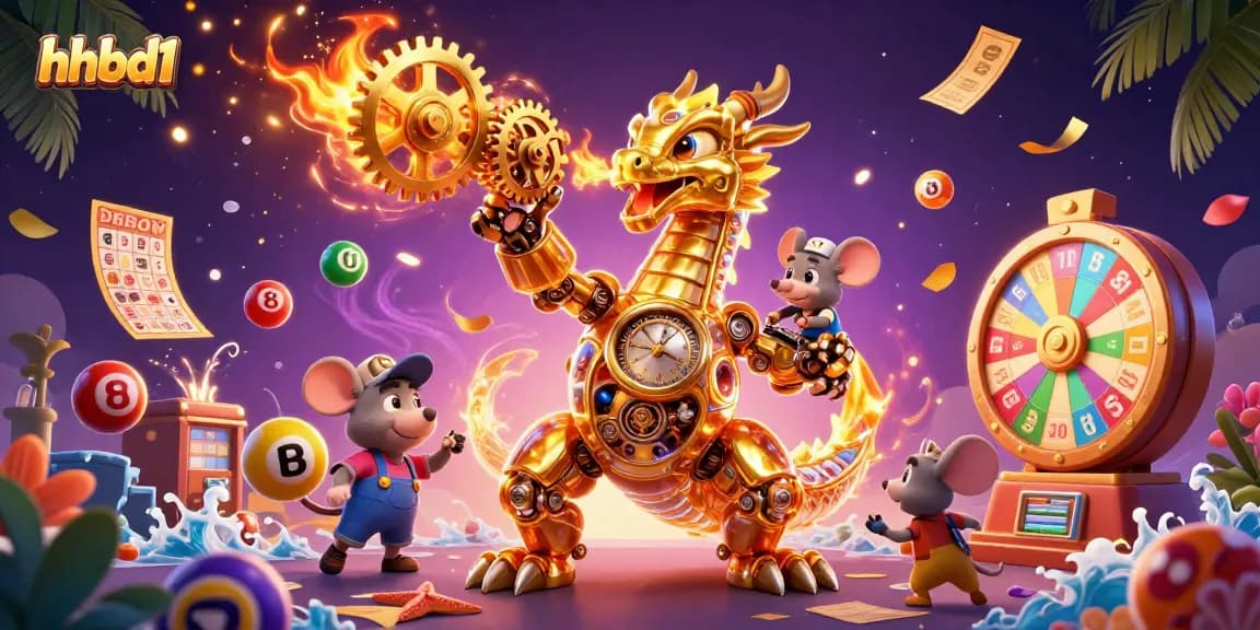 Experience exhilarating gameplay with hhbd1 featuring a golden dragon and dynamic lottery elements.