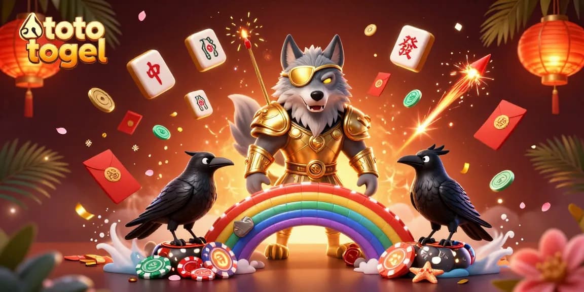 Experience the exciting world of toto togel with vibrant casino elements and interactive characters.