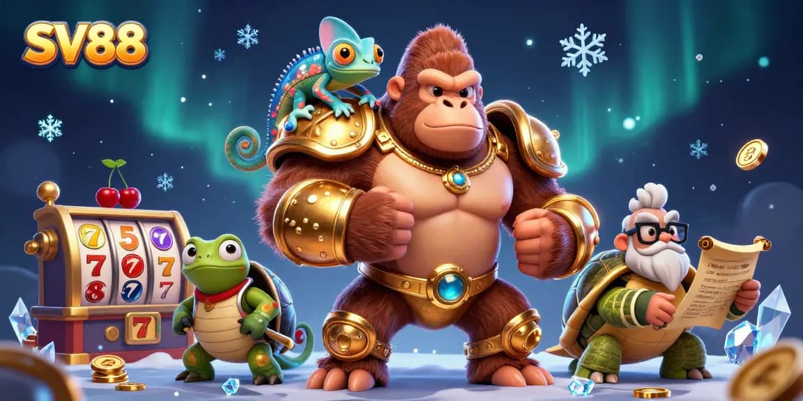 Experience thrilling wins with SV88's casino adventure featuring iconic characters and gaming elements.