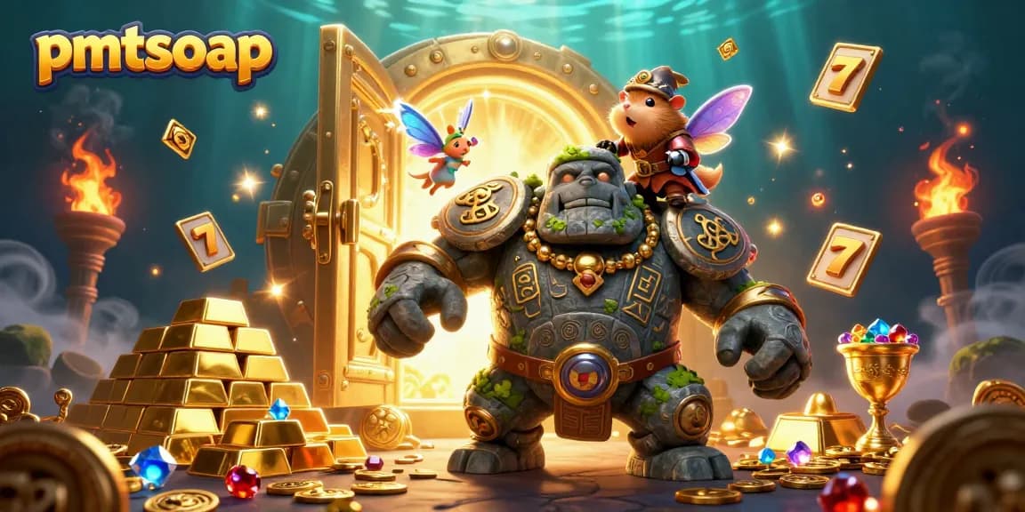Join the thrilling adventure with pmtsoap as ancient guardians and magical companions unveil treasures in a casino realm
