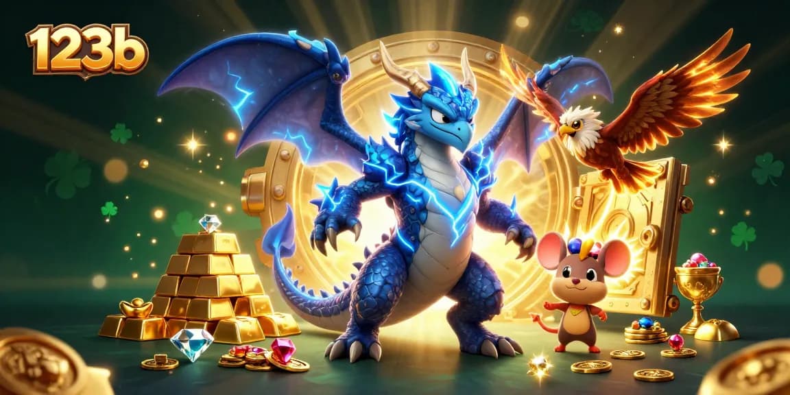 Experience thrilling gameplay at 123b with dynamic dragons and treasure bursting forth.