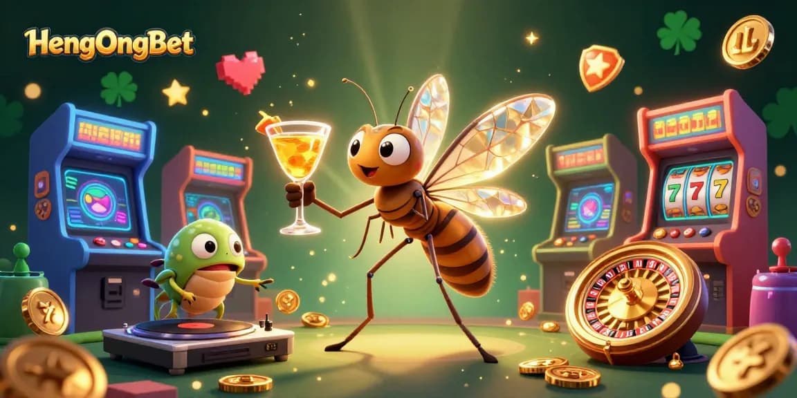 Experience thrilling gameplay at HengOngBet with vibrant 3D casino elements and lively characters.
