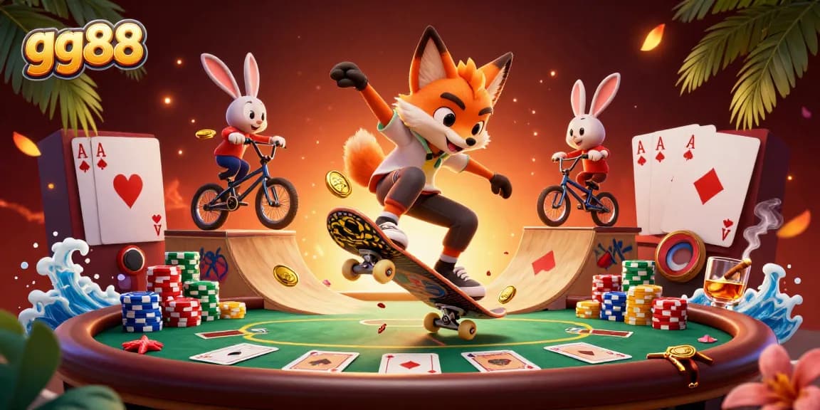 Experience thrilling gameplay at gg88 with animated characters and vibrant casino elements.