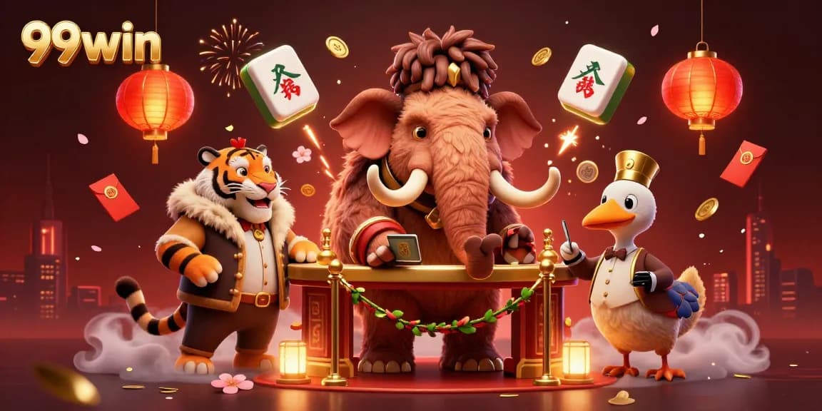 Experience dynamic gaming at 99win with vibrant characters and exciting elements in a rich casino scene.